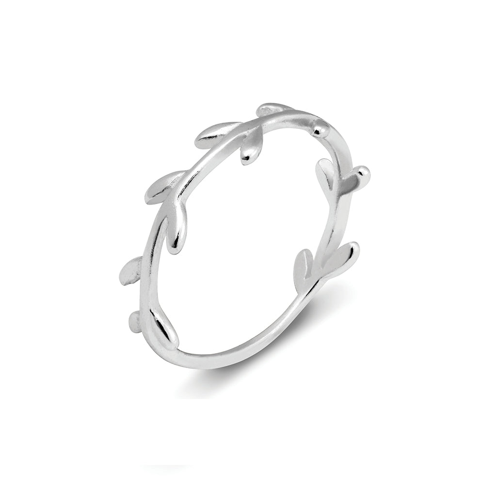 Silver Essentials 925 sterling silver wreath ring